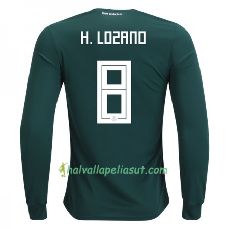 Jalkapallo Pelipaidat Meksiko H.Lozano 8 World Cup 2018 Kotipaita Pitkähihainen